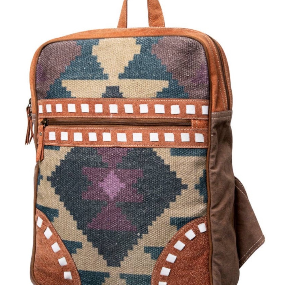 Upcycled Ladies Canvas Backpack
